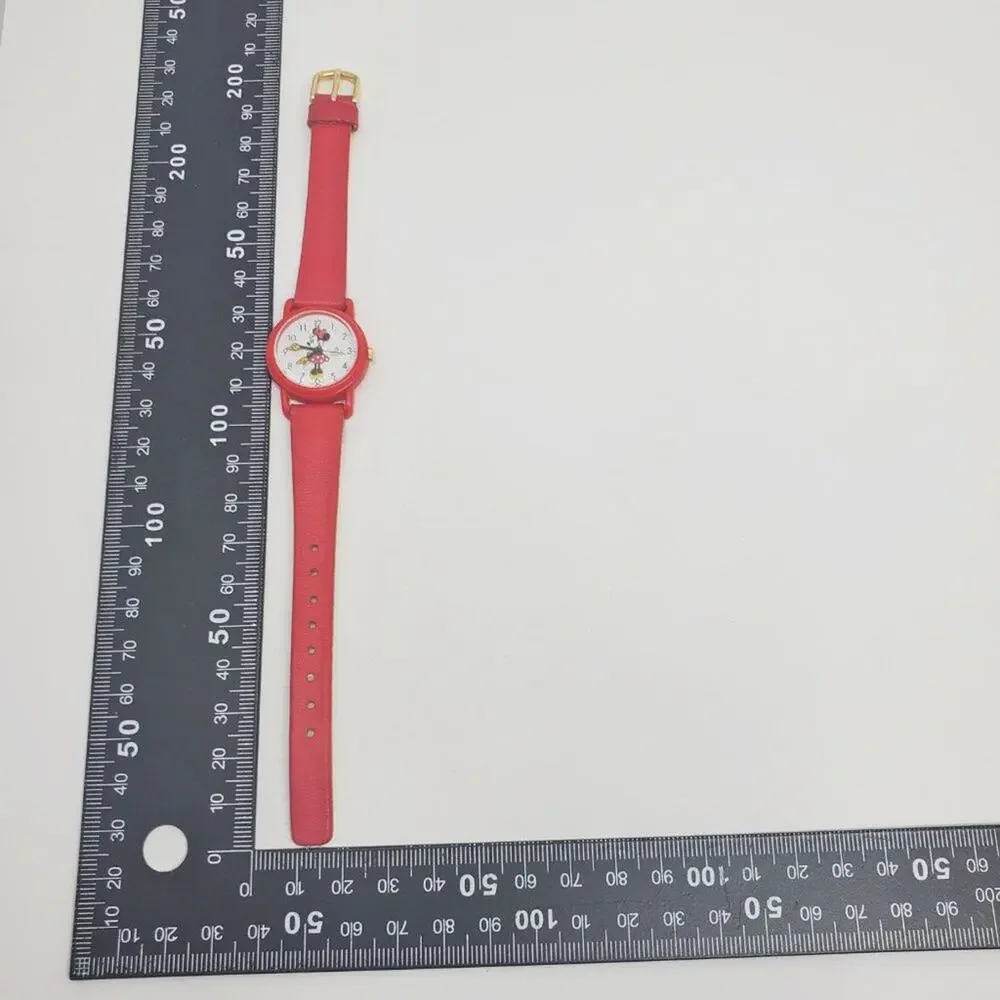 Vintage Disney X Lorus Minnie Mouse Red Plastic Watch